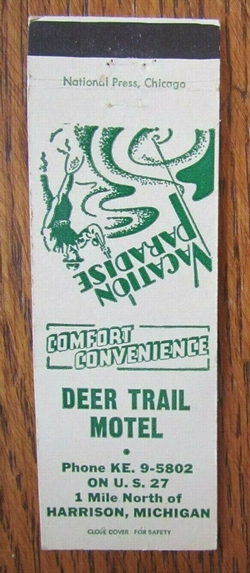 Deer Trail Motel - Matchbook